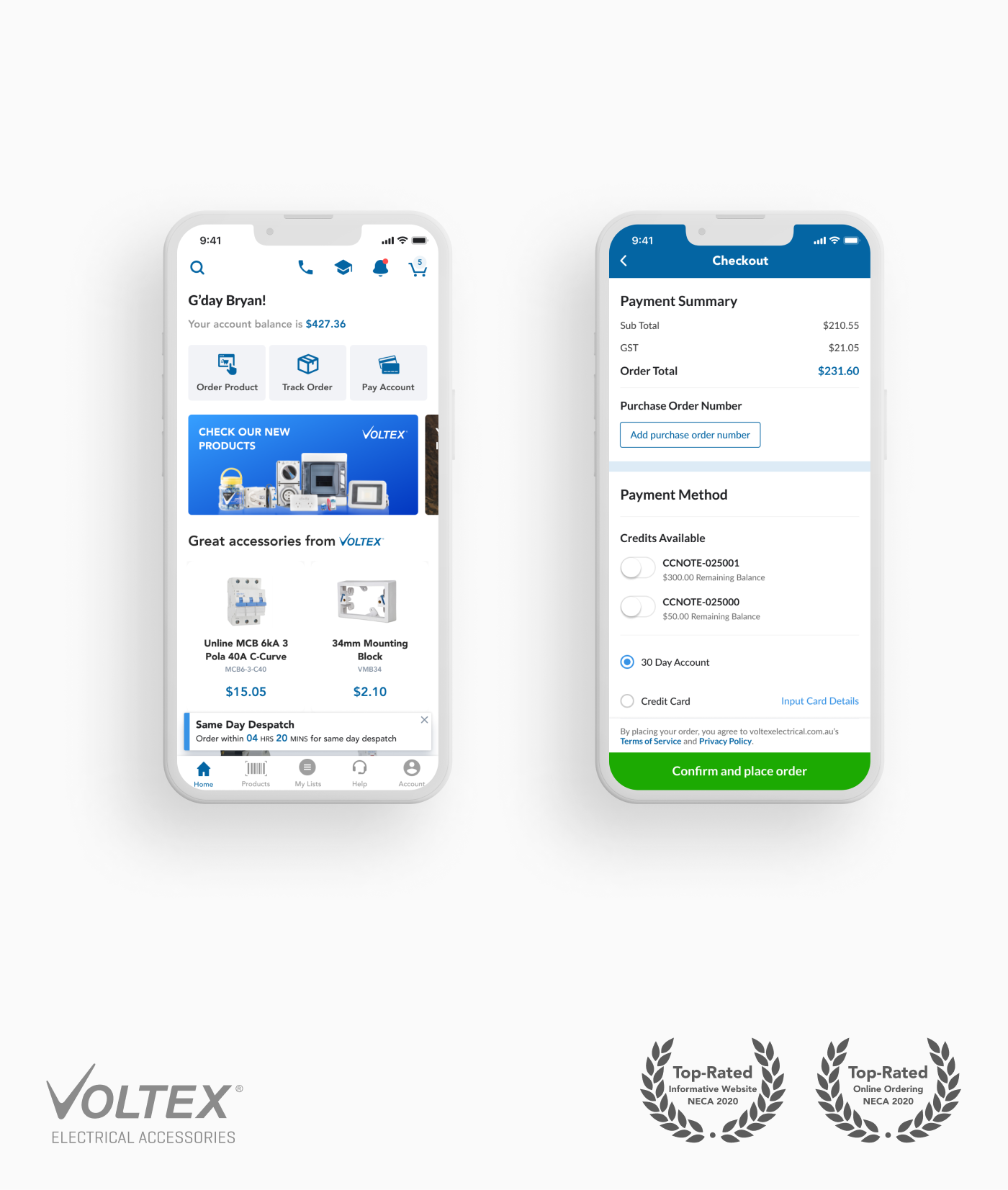 Voltex Electrical Mobile App